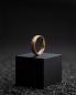 Preview: 5mm Titan-Ring mit facettiertem Bronze-Finish - Pulso Bronze